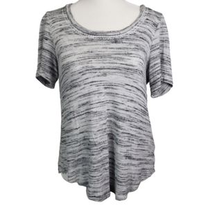 Anthropologie Pure + Good knit top grey XS